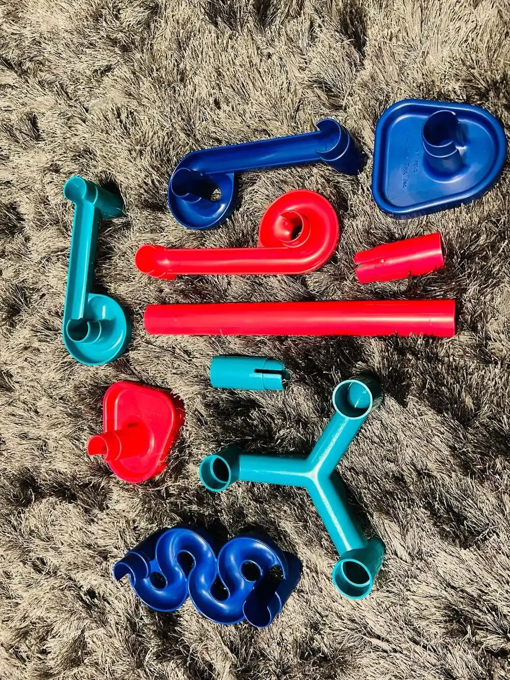 Vintage Discovery Toys Super Marbleworks Raceway Construction Set